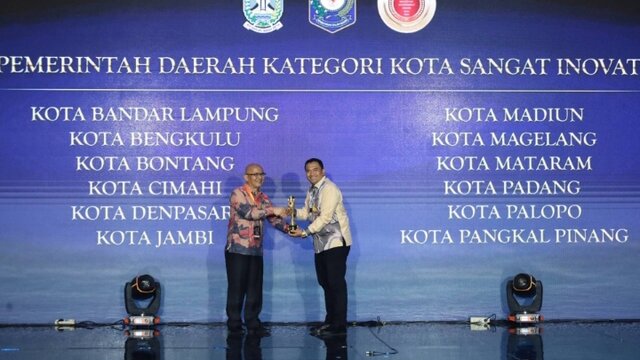 Setelah 3 Tahun, Pemkot Pangkalpinang Kembali Diganjar Penghargaan Kota Sangat Inovatif di IGA 2024