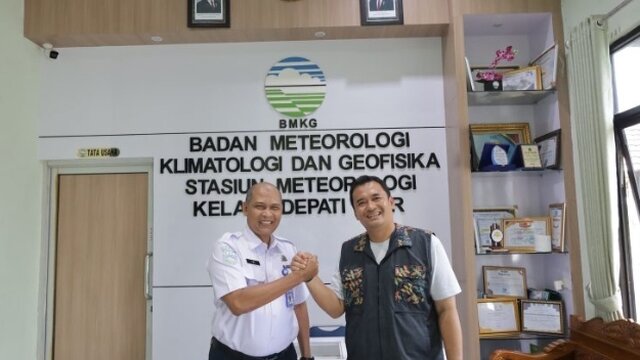 Budi Utama Pimpinan Daerah Pertama yang Mengunjungi BMKG Pangkalpinang Dalam 4 Tahun Terakhir