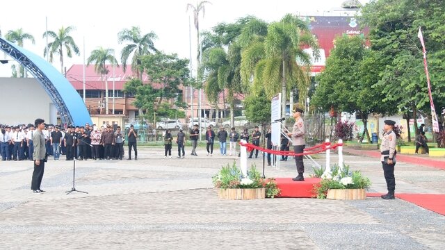 Kapolda Babel Pimpin Apel Deklarasi Penolakan Keras Aktivitas Geng Motor di Pangkalpinang