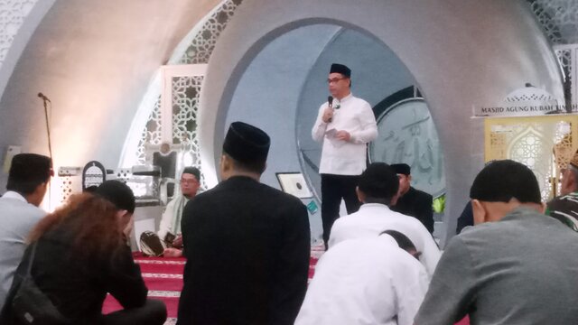 Sekda Kota Pangkalpinang Hadiri Peringatan Nuzulul Qur'an di Masjid Agung Kubah Timah