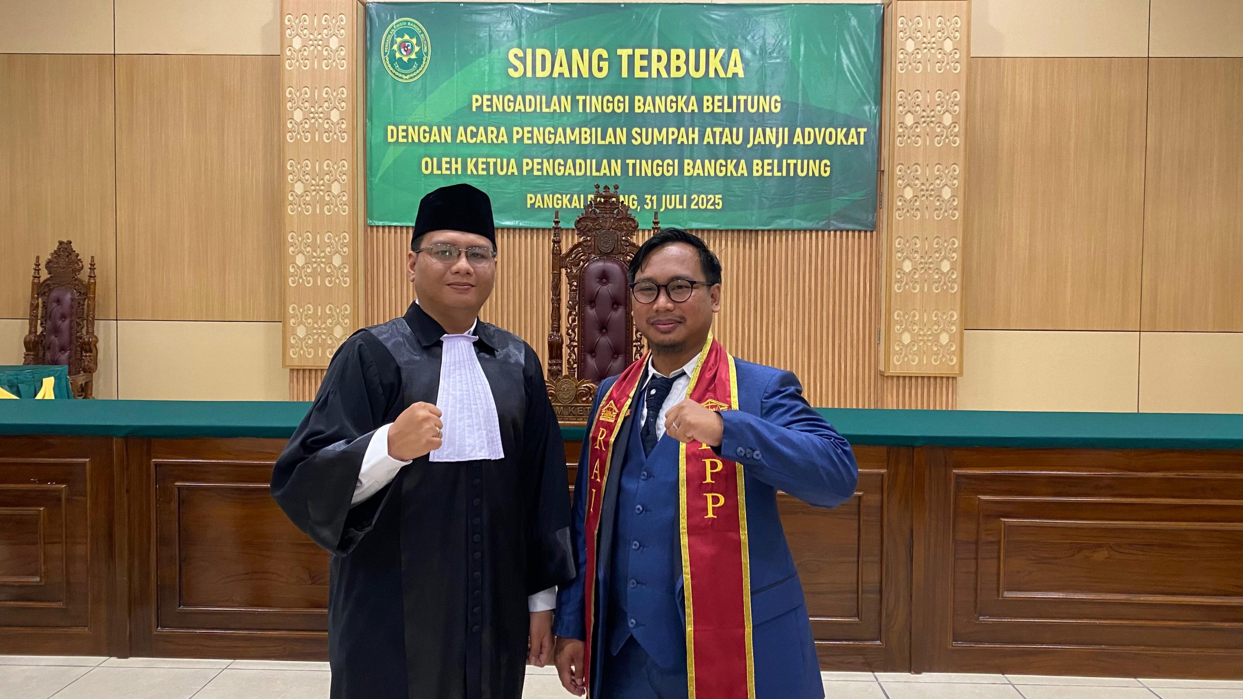 Pengadilan Tinggi Babel Kukuhkan 18 Advokat, Agun: Siap Terjun Langsung ke Masyarakat