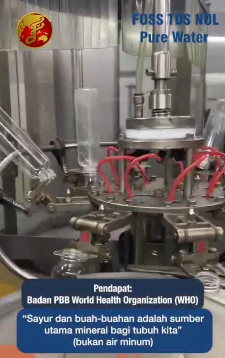 FOSS TDS NOL Pure Water Hadir, Jawaban Kebutuhan Air Minum Murni Keluarga Indonesia