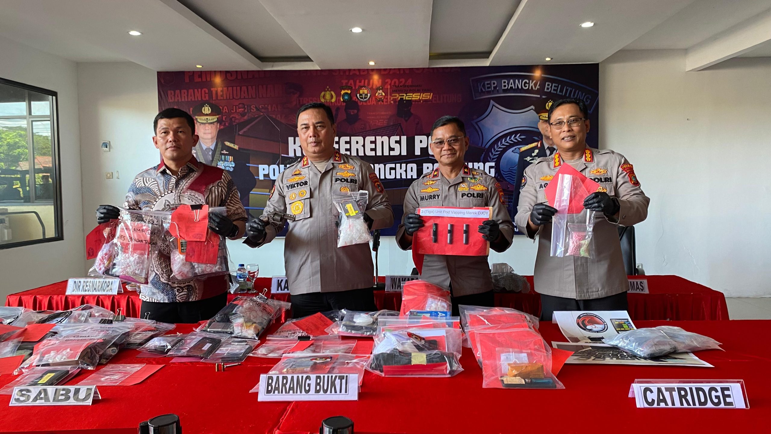 Operasi Antik Menumbing 2026 Ungkap 78 Kasus Narkoba di Babel