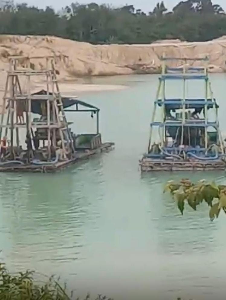 Tambang Ilegal Hutan Lindung Desa Nadi Berjalan Mulus, Dugaan Oknum TNI Denpom Pangkalpinang Menguat