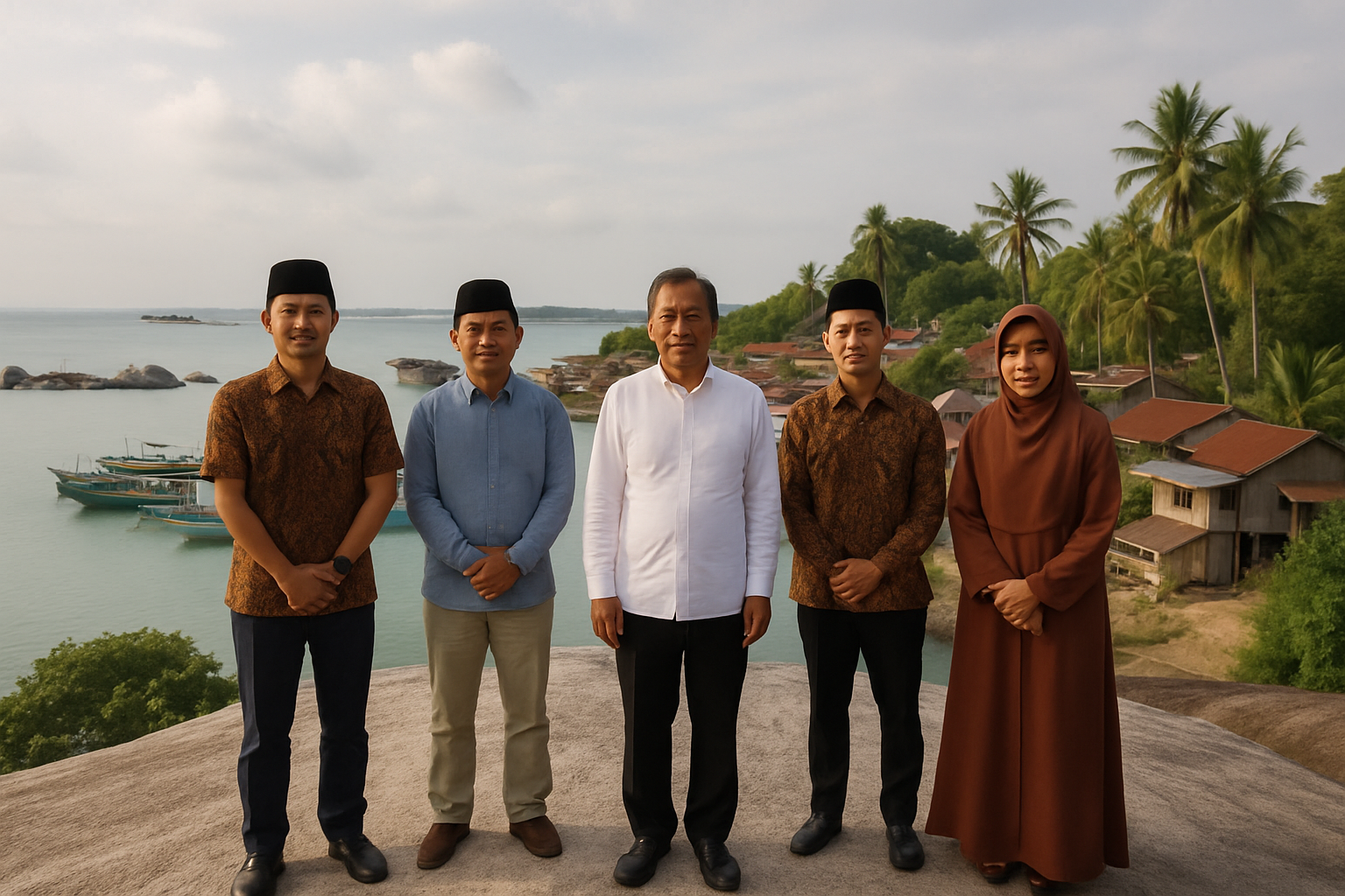 Petugas Bulog Bangka menyalurkan bantuan pangan berupa beras dan minyak goreng kepada keluarga penerima manfaat di