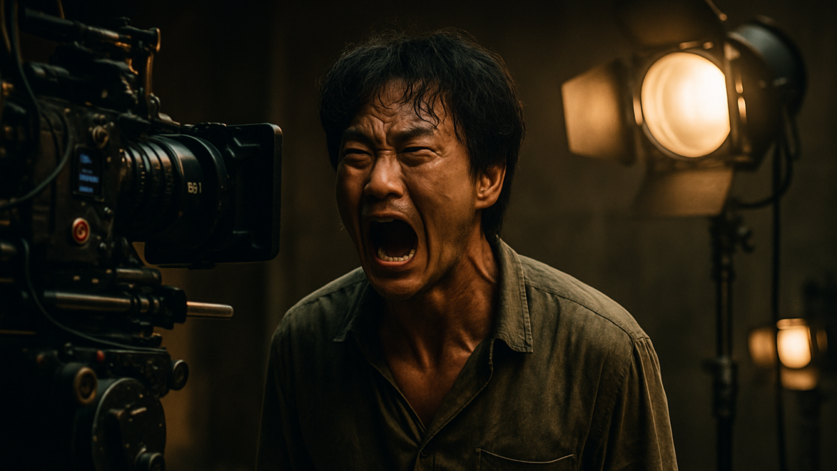 Poster film Korea Method Acting yang tayang 22 Mei 2025, menampilkan aktor komedi terjebak obsesi peran raja dalam drama thriller