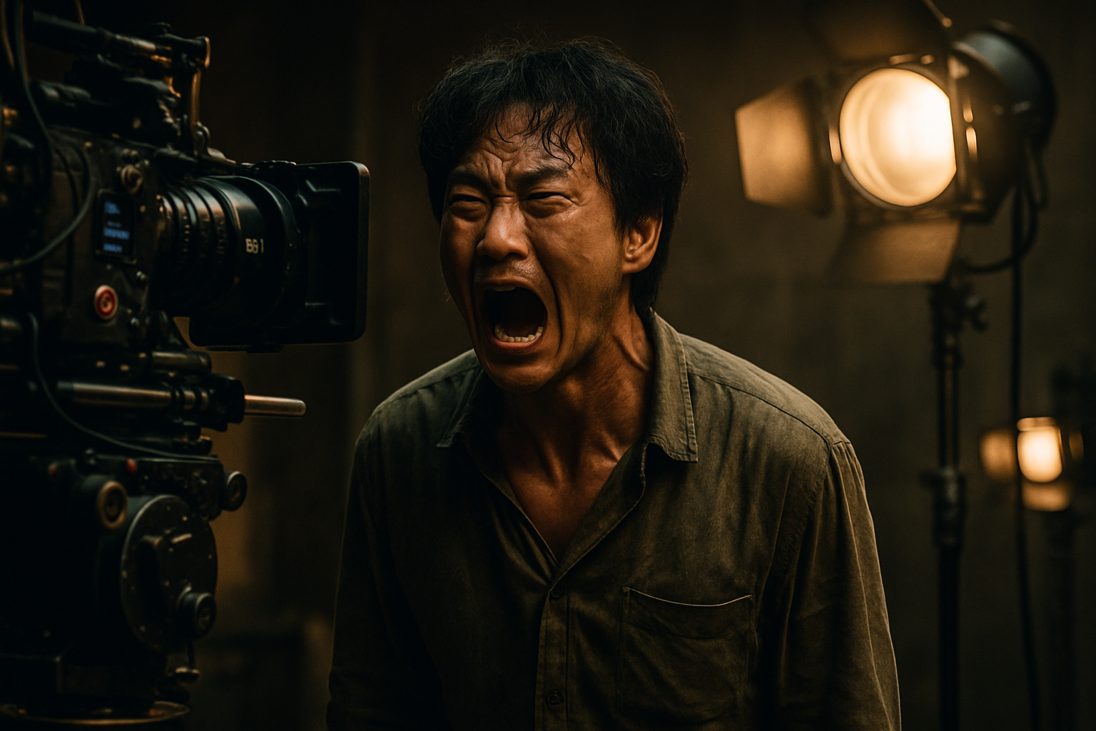 Poster film Korea Method Acting yang tayang 22 Mei 2025, menampilkan aktor komedi terjebak obsesi peran raja dalam drama