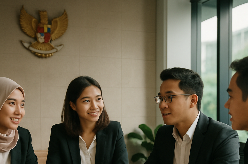 Suasana diskusi pengusaha muda Indonesia dalam forum organisasi bisnis nasional