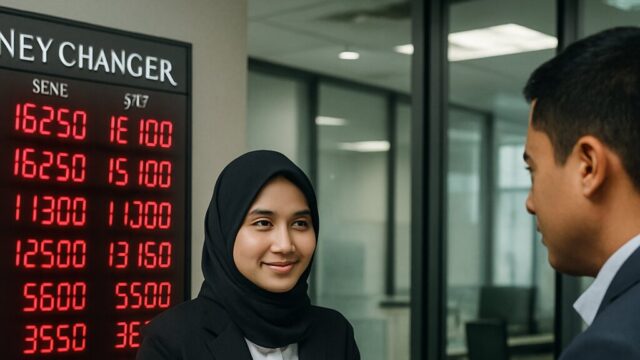 Rupiah Tembus Rp18.100 per Dolar di Money Changer Jakarta