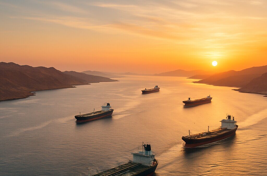 Kapal tanker minyak melintas di Selat Hormuz jalur strategis energi global