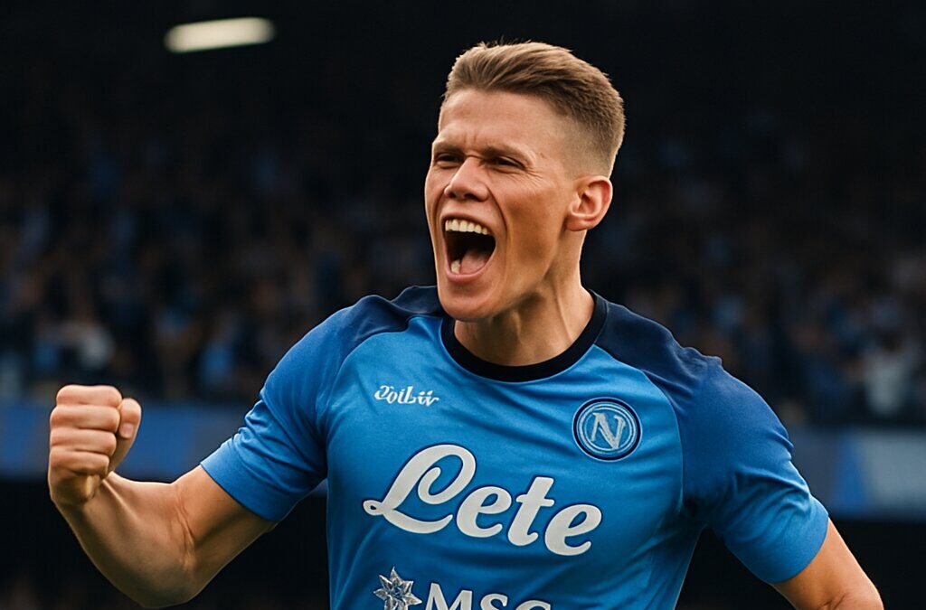 Scott McTominay saat membela Napoli di Serie A Italia musim ini