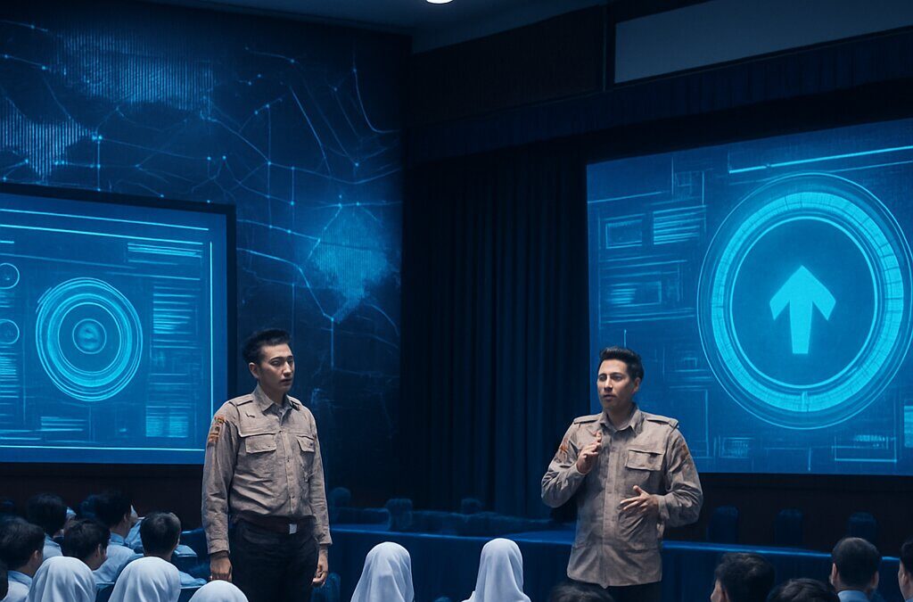 Sosialisasi Sistem Penerimaan Murid Baru SPMB Jawa Barat 2026 di sekolah dengan kehadiran kepolisian