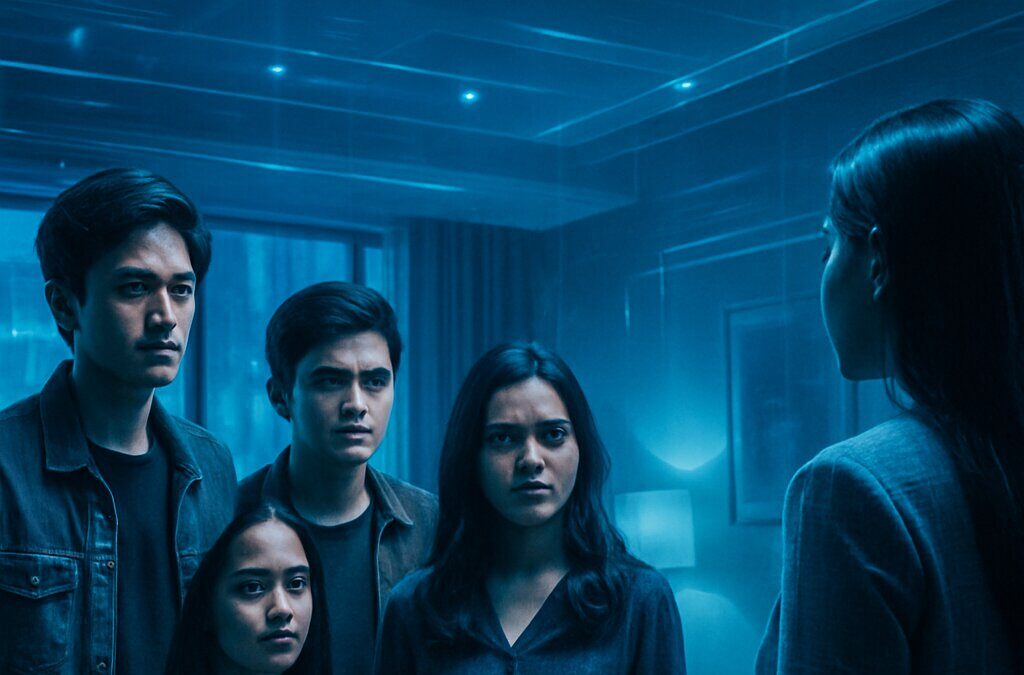 Ilustrasi adegan dramatis sinetron Merangkai Kisah Indah dengan konflik karakter utama
