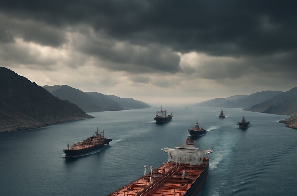 Kapal tanker minyak melintasi Selat Hormuz yang strategis di tengah ketegangan geopolitik