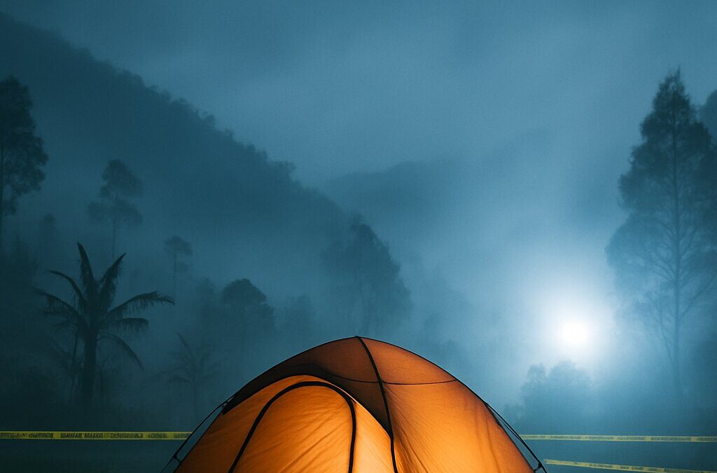 Tenda camping di kawasan Posong Temanggung tempat tragedi keluarga fotografer Keraton Yogyakarta