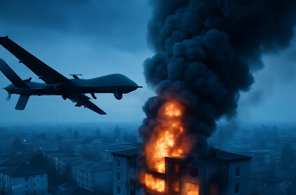 Drone Rusia menghantam gedung apartemen di Rumania menyebabkan kebakaran dan kerusakan