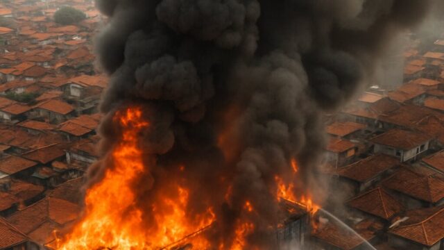 27 Rumah Ludes Terbakar di Tambora, 115 KK Terusir