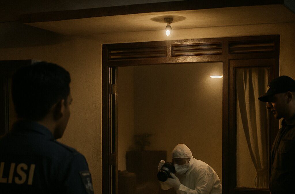 Tim forensik polisi menyelidiki kasus pembunuhan balita di Bekasi