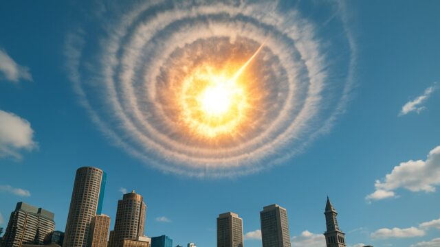 Ledakan Meteor 300 Ton TNT Guncang Langit Boston AS
