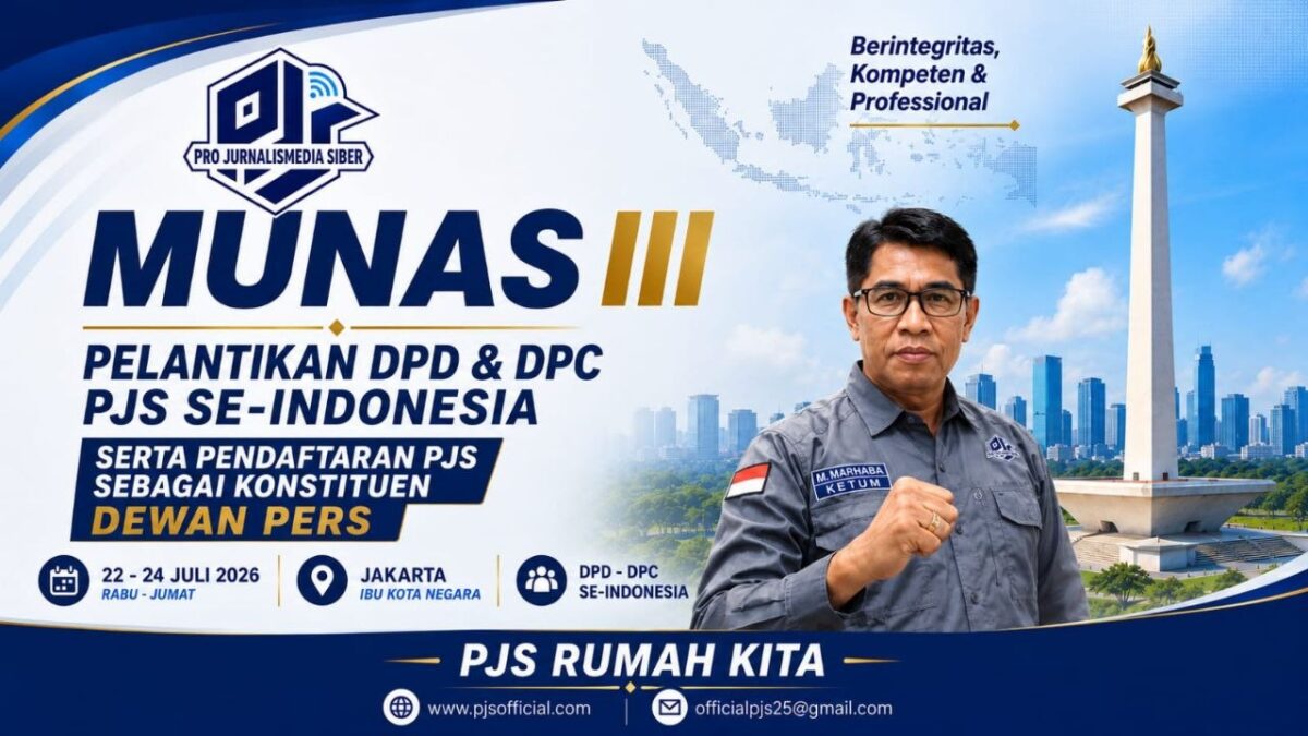PJS Siapkan Musyawarah Nasional III di Jakarta Juli 2026