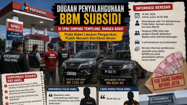 Beredar Isu Pemeriksaan SPBU dan Dugaan Uang Damai Rp400 Juta, Polisi Belum Beri Penjelasan Resmi