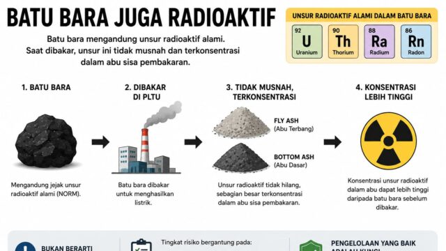 Ternyata Batu Bara Mengandung Unsur Radioaktif, Fakta Ilmiah yang Jarang Diketahui Publik