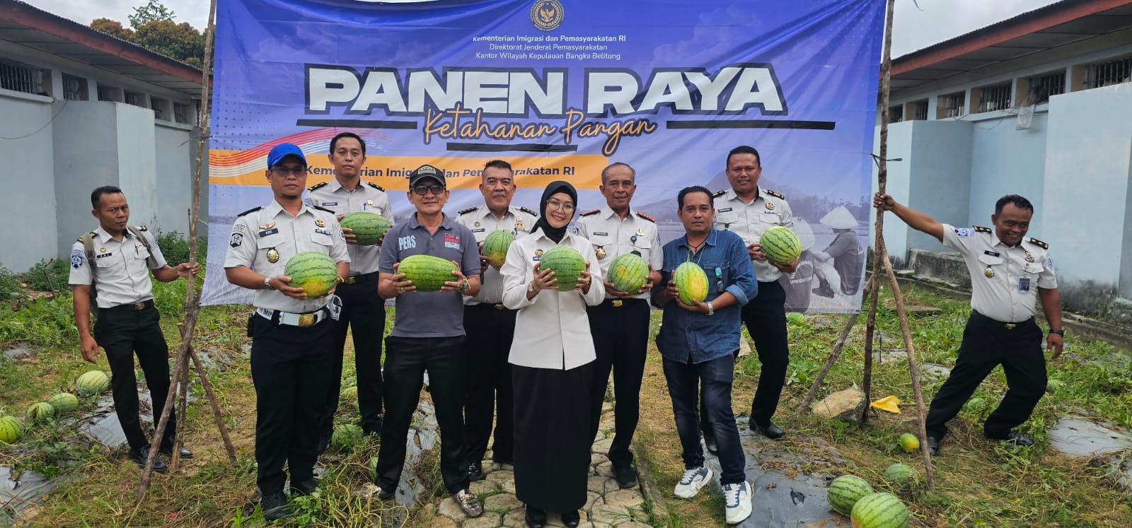 Kompos Organik Warga Binaan Teruji, Lapas Pangkalpinang Sukses Panen Ratusan