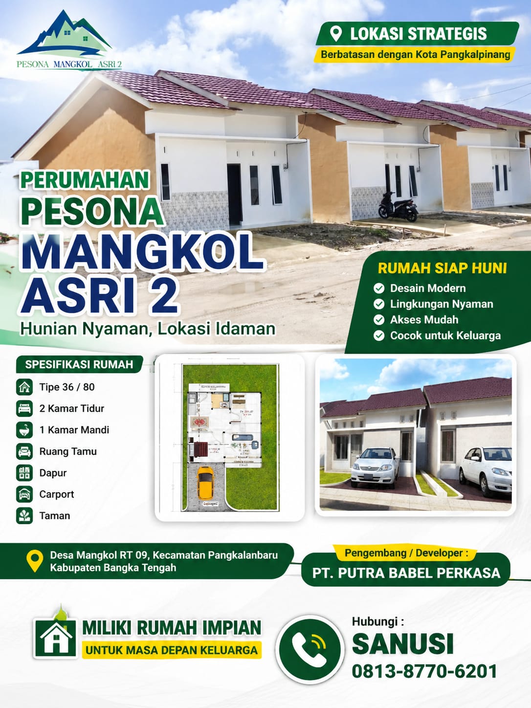 Pesona Mangkol Asri 2 Hadirkan Rumah Subsidi Siap Huni