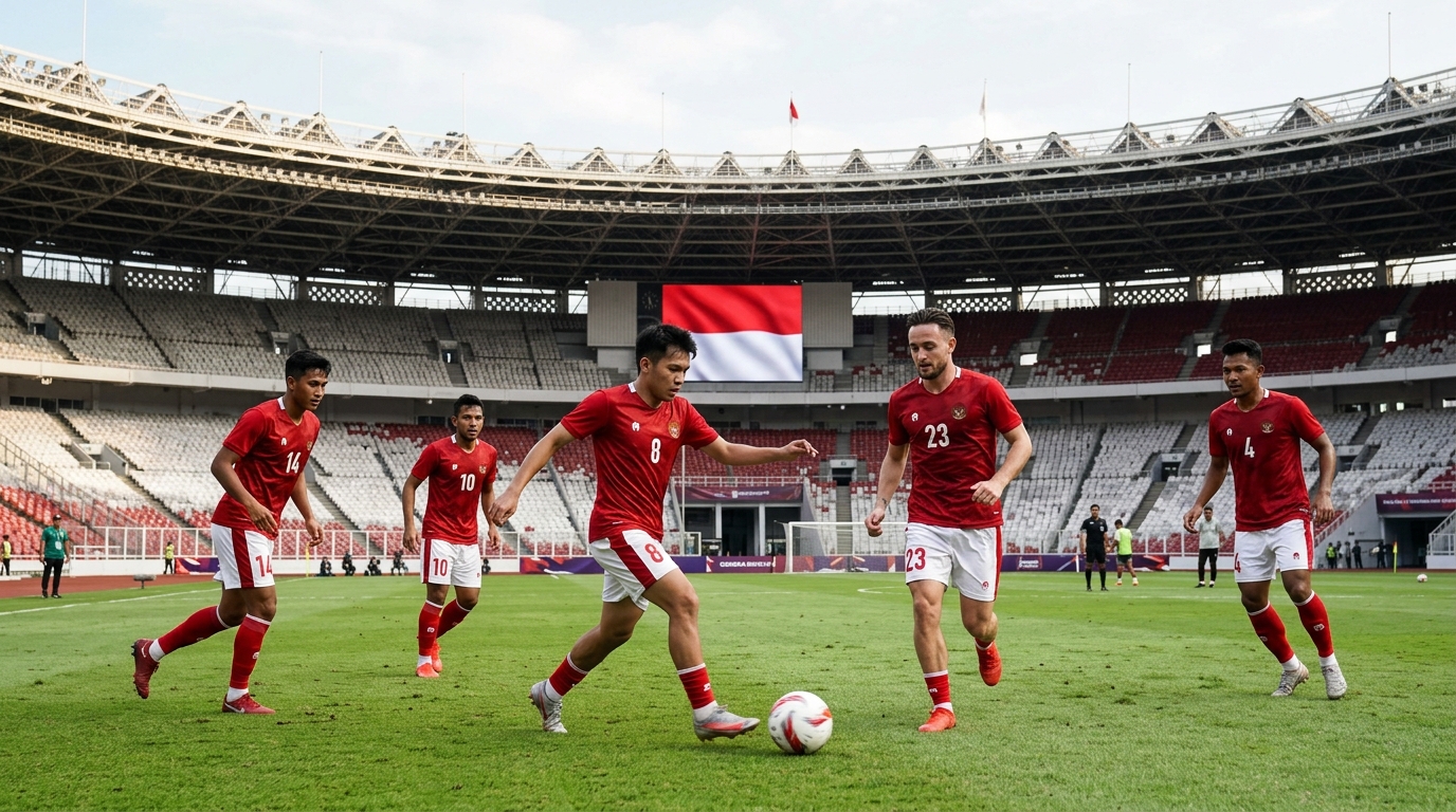 Skuad Timnas Indonesia berlatih di Stadion Gelora Bung Karno jelang FIFA Matchday Juni 2026