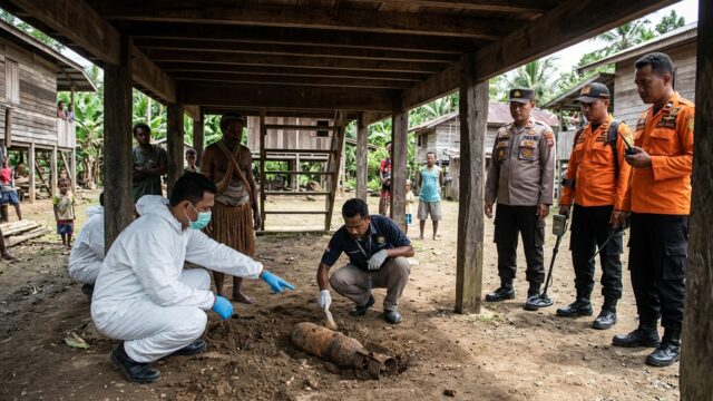 Bom Sisa Perang Dunia II Meledak di Biak, 5 Tewas