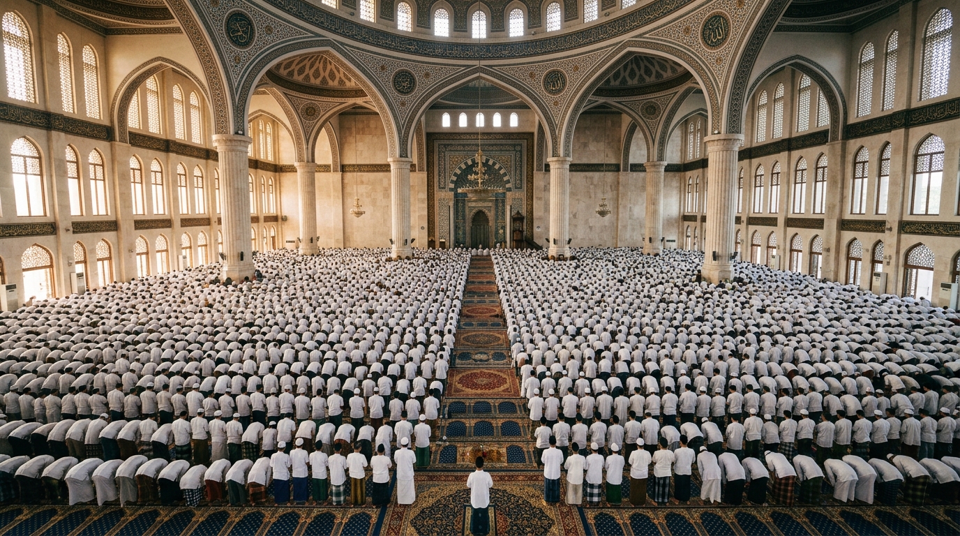 Miliaran Umat Muslim Rayakan Salat Idul Adha di Masjid