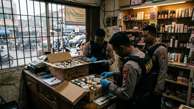 Terbongkar, Toko Kosmetik Juanda Jakpus Kedok Edar 1.500 Obat Keras