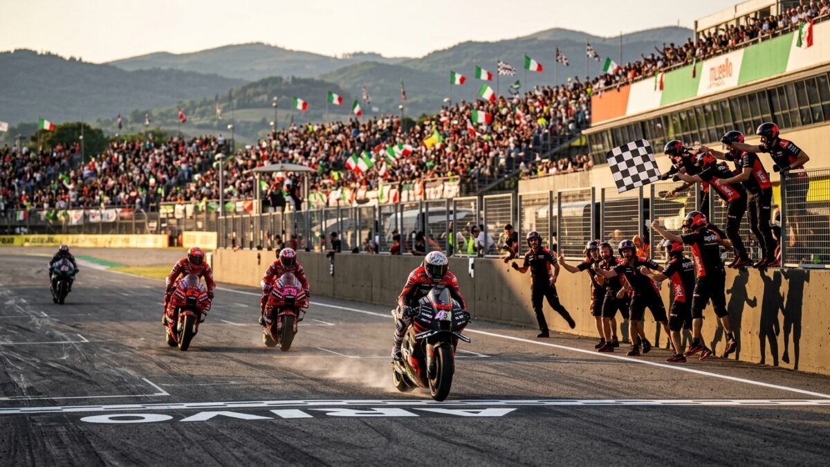 Aprilia Terbongkar Kalahkan Ducati di MotoGP Italia 2026