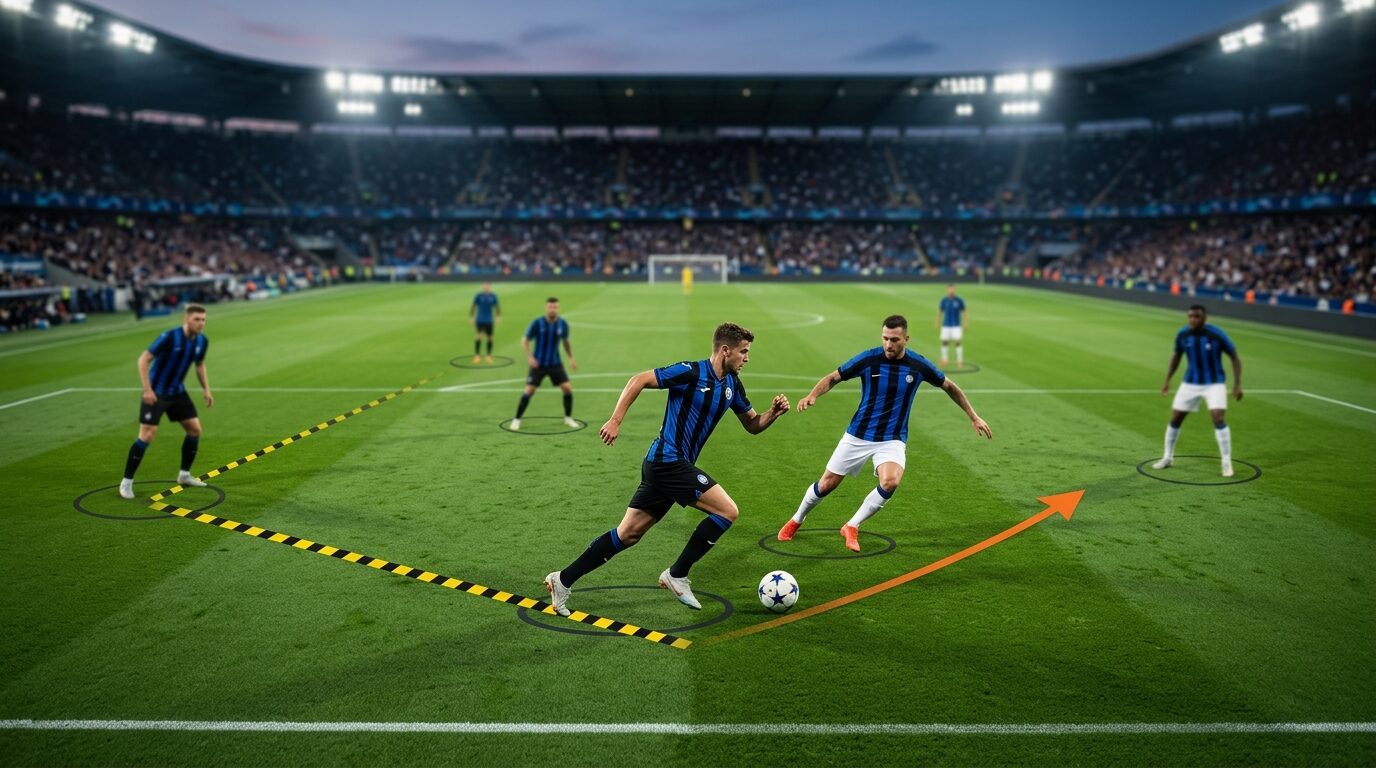 Taktik Inter Milan posisi bek sayap Marco Palestra pengganti Dumfries di Serie A