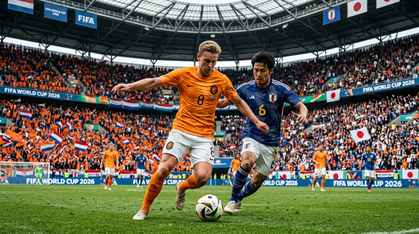 Belanda vs Jepang di Piala Dunia 2026