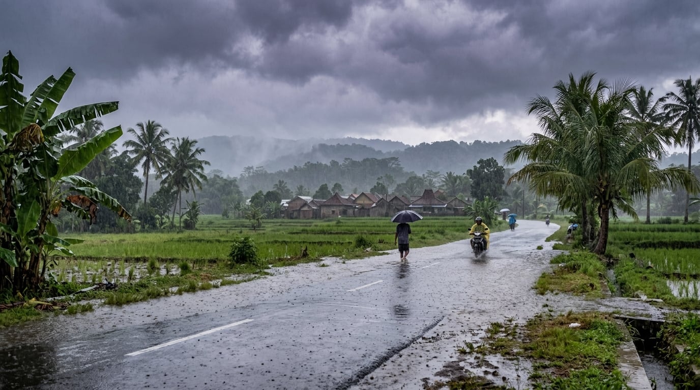 BMKG: Minggu 14 Juni Potensi Hujan Lebat di Jawa, Sumatera, dan Maluku