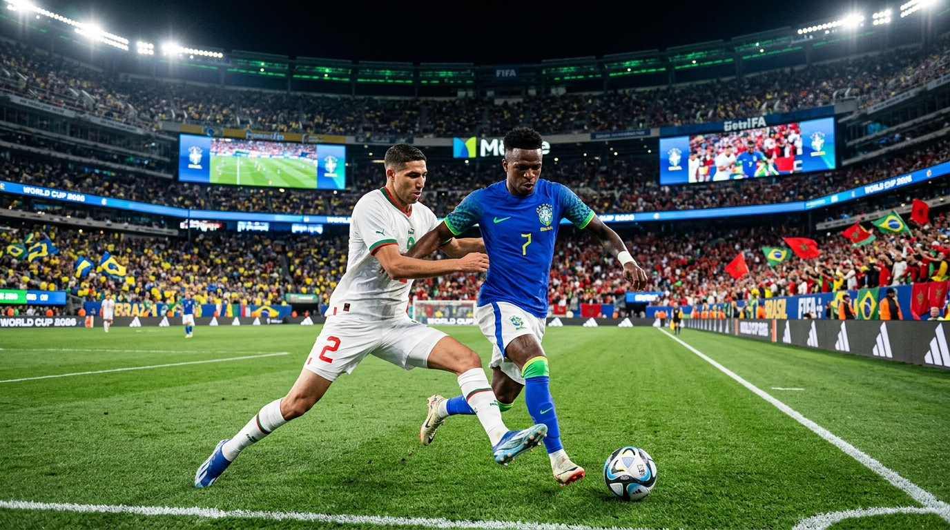 Brasil vs Maroko di Piala Dunia 2026