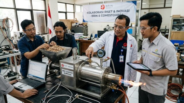 BRIN dan Comestoarra Kerja Sama Kembangkan Mini Gasifier Biomassa