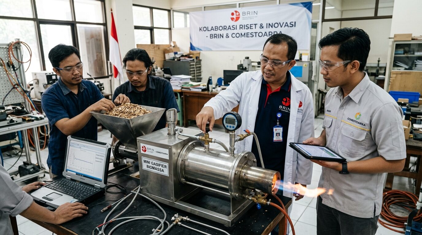 BRIN dan Comestoarra Kerja Sama Kembangkan Mini Gasifier Biomassa
