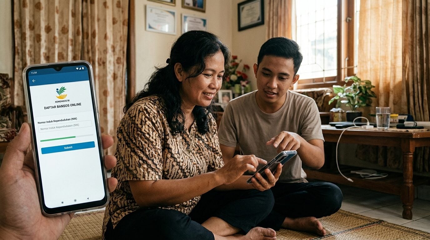 Cara Daftar Bansos PKH BPNT Online 2026 Lewat HP Tanpa Ke Desa