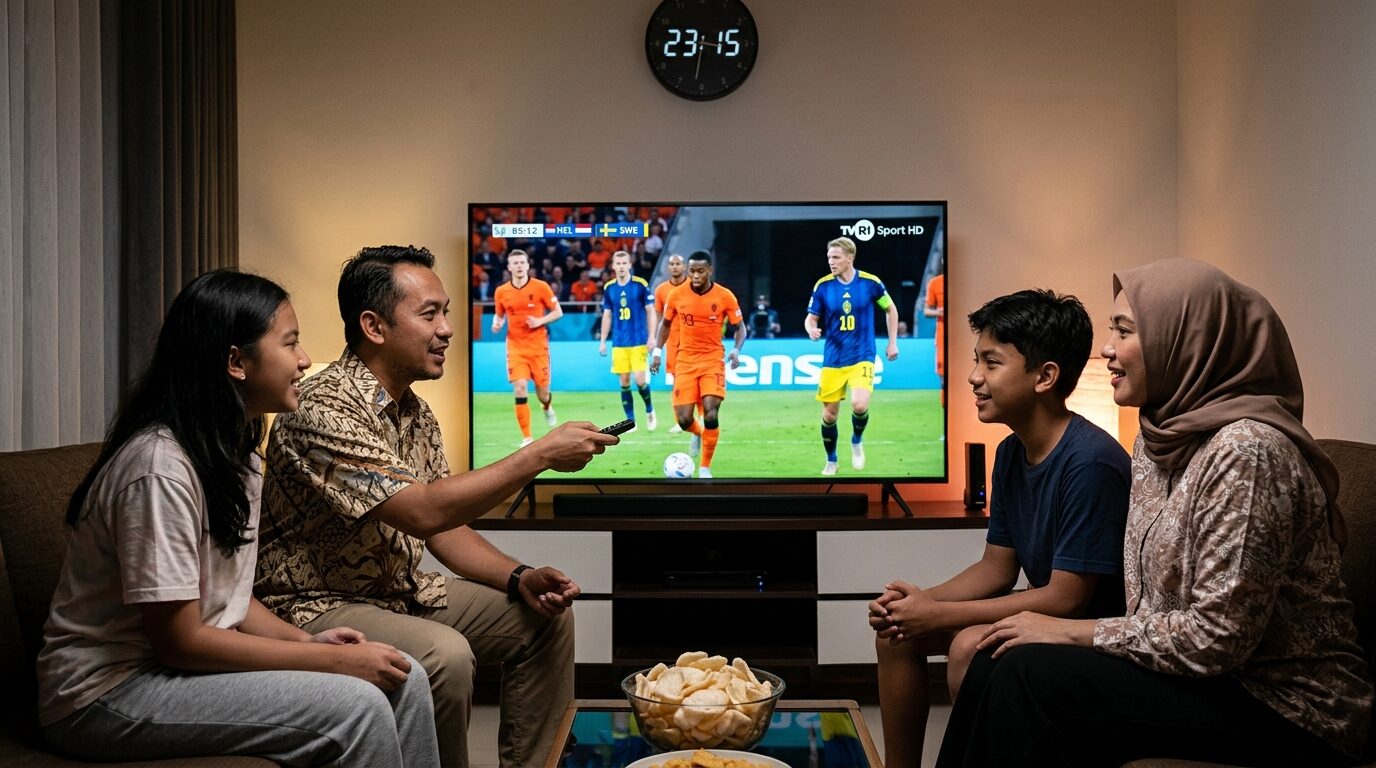 Cara Nonton Belanda vs Swedia di TVRI Sport HD + Jam Tayang Resmi