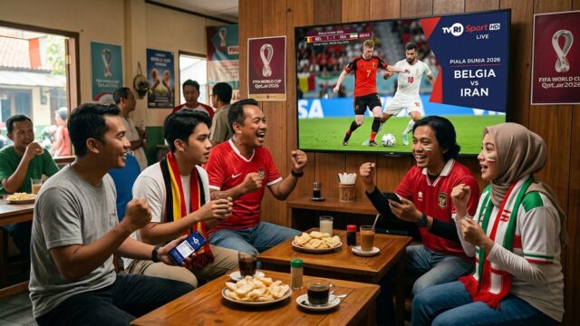 Cara Nonton Siaran Langsung Belgia vs Iran Piala Dunia 2026 di TVRI Sport HD