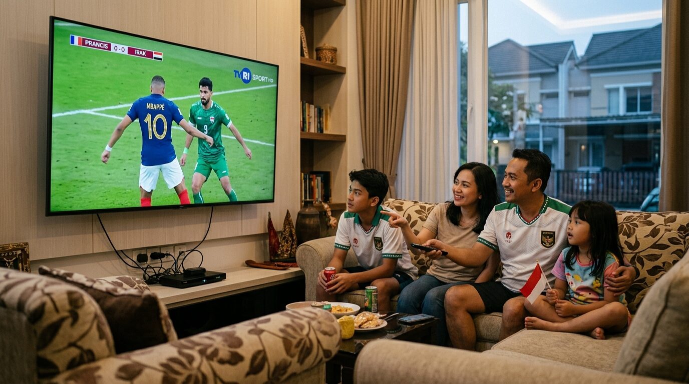 Cara Nonton Siaran Langsung Prancis vs Irak di TVRI Sport HD Tanpa Buffering