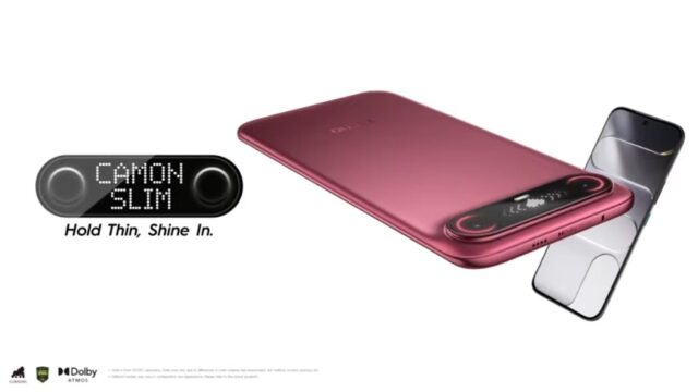 Tecno Camon Slim Resmi Meluncur: Spesifikasi 6.39mm, Helio G200, Baterai 5600mAh