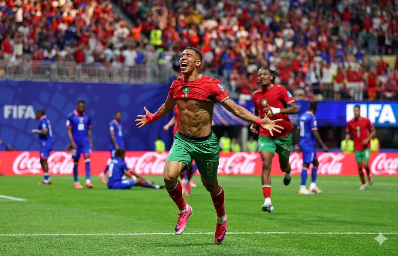 Maroko Lolos 32 Besar, Kalahkan Haiti 4-2 di Piala Dunia 2026