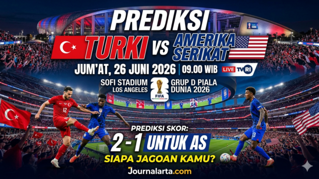 Prediksi Turki vs Amerika Serikat Piala Dunia 2026 Grup D 26 Juni 2026