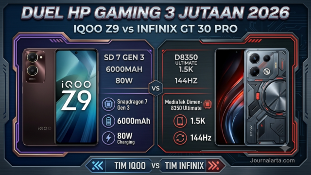 iQOO Z9 vs Infinix GT 30 Pro 2026: Mana HP Gaming 3 Jutaan Terbaik?