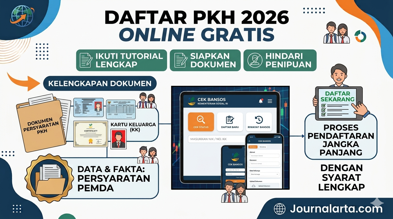 Cara Daftar PKH 2026 Online Lewat HP di Aplikasi Cek Bansos, Gratis dan Tanpa