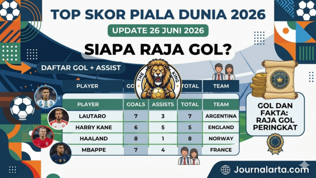 Top Skor Piala Dunia 2026: Daftar Golden Boot Sementara