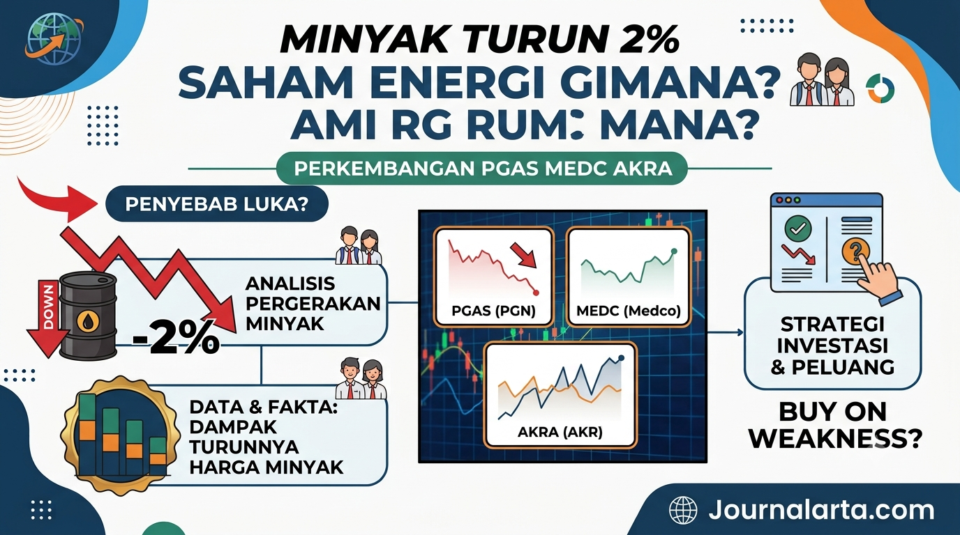 Dampak Harga Minyak Turun ke Saham Energi